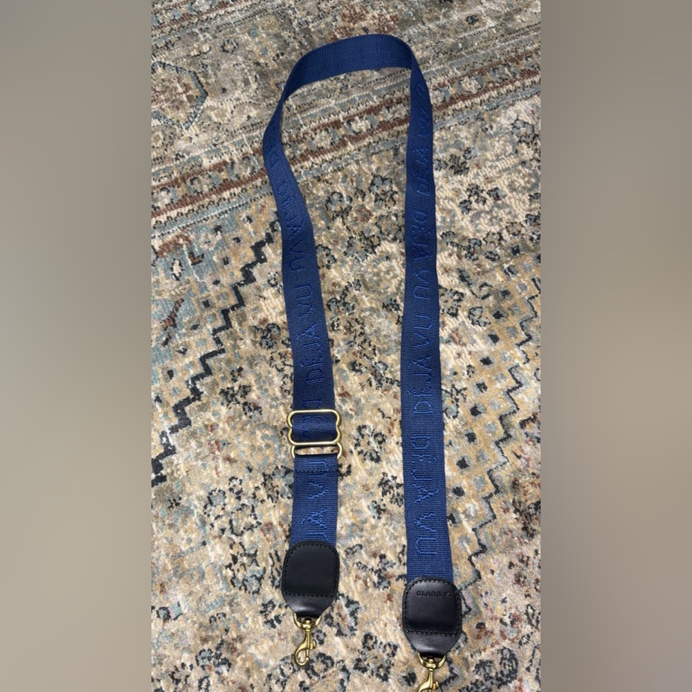 Clare V Deja Vu Blue Crossbody Strap